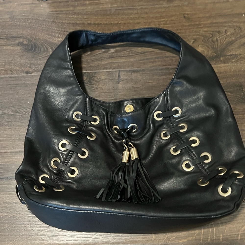 Michael Kors Black Leather hobo bag